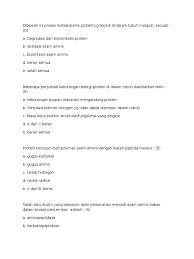 May 12, 2021 · mei 12, 2021. Soal Metabolisme Protein 7