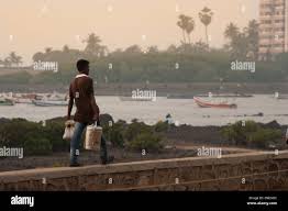 Bandstand beach mumbai hi-res stock ...