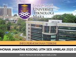 See more of program pendidikan jarak jauh upsi on facebook. Permohonan Jawatan Kosong Uitm Sesi Ambilan 2020 Di Buka Edu Bestari