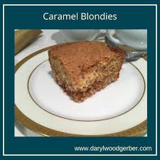 Mystery Lovers Kitchen Caramel Blondie Recipe A Sprinkling Of Murder Book Giveaway From Author Darylwoodgerber