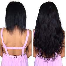 Leshinhair The Pics Of Before And After Apply Natural Black Tape In Hair Extension Hair Extensions Best Hair Extensions Hair Extension Care