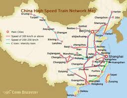 China High Speed Train Map High Speed Train China Map Eastern Asia Asia
