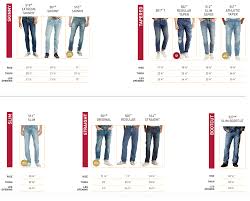 47 Prototypic Levis Mens Jeans Style Chart