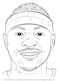 41 astonishing kobe bryant coloring pages book benfold shavana. Step By Step How To Draw Carmelo Anthony Drawingtutorials101 Com