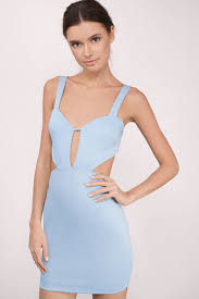 Sexy Light Blue Dress Cut Out Dress Beautiful Light Blue Dress Bodycon Dress 11 Tobi Us