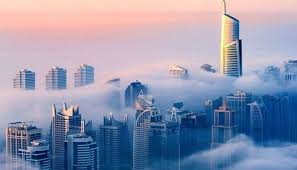 Dubai Hotels From Elevated City In The Clouds View Dubai Skyscraper Dubai Architecture Skyscraper