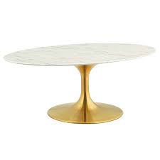 Odyssey 42 Oval Gold Faux Marble Coffee Table Eurway ( ramsun.ca ) new/sale/wholesale price table size :