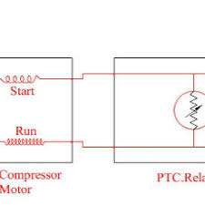 Compressor Start With Ptc Relay Run Capacitor Circuit
