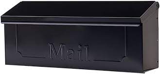 Maybe you would like to learn more about one of these? Gibraltar Mailboxes Townhouse Small Capacity Galvanized Steel Black Wall Mount Mailbox Thhb0001 Security Mailboxes Amazon Com