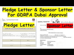 Check spelling or type a new query. Pledge Letter Sponsor Letter For Gdrfa Dubai Approval Must Required For Submit Application Youtube