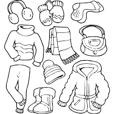 Crafts,actvities and worksheets for preschool,toddler and kindergarten.free printables and activity pages for free.lots of worksheets and coloring pages. Winter Clothes Coloring Page Dibujo Para Imprimir
