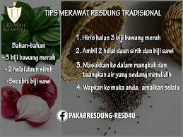 Check spelling or type a new query. Resd4u Tips Merawat Resdung Tradisional