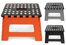 Kikkerland Easy Fold Step Stool Cool Material