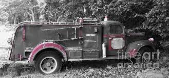 Black And White Fire Truck Fire Engine Retired Color Splash Black And White Color