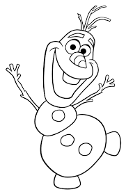 Schneemann olaf, dem in der deutschen synchronfassung erneut komiker hape kerkeling (54) die zudem ist er für einen der rührendsten momente im film verantwortlich, taschentücher können nicht. Ausmalbilder Olaf Schneemann Aus Frozen Drucken
