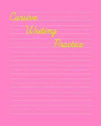Remember that writing by hand makes your text a lot more personal than if it was typed on a word processor. Cursive Writing Practice Cute Pink Notebook With Dotted Midline Handwriting Paper Paperback The Ivy Bookshop