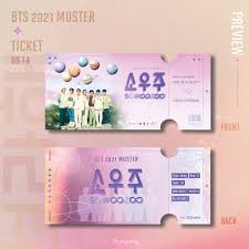 The tickets have been made bts 2021 muster sowoozoo time: Wlwqtatreejpgm