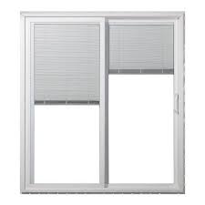 Jeld Wenblinds Between The Glass White Vinyl Right Hand Double Door Sliding Pati In 2020 Sliding Glass Doors Patio Sliding Glass Door Blinds Sliding French Doors Patio