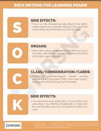 5 out of 5 stars. S O C K Method For Mastering Nursing Pharmacology Nursing Com