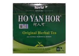 Additionally, it contains tannins that helps in fighting viruses and keep us protected from influenza. Hovid Ho Yan Hor Original Herbal Tea ä½•äººå¯åŽŸåˆ›æ¶¼èŒ¶ 10x6g Tea Bags