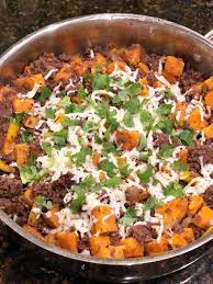 Ground Venison Sweet Potato Skillet Life As A Wife Venison Recipes Ground Venison Recipes Deer Meat Recipes