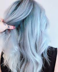 Baby Blue Ice White Hair Haircolor Hairstyle Haarfarbe Frisuren Hair Styles Light Blue Hair Blue Hair