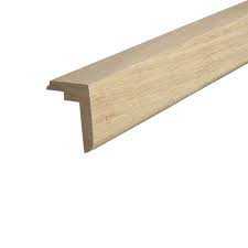 This is an aluminium stair nosing with wood effect finish for use with lvt,vinyl,laminate,ceramic tiles,wood flooring or bare timber. Solid Oak Stairnosing Flooringsupplies