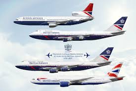 British Airways Training Captain Pilots Retirement Gift Custom Airliner Profile Art Print British Airways Vintage Airline Posters Aviation