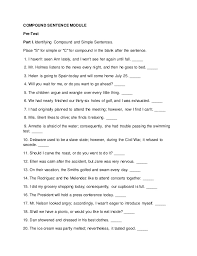 Worksheet about simple, compound and complex sentences. Compound Sentences Examples Pdf Foto Kolekcija