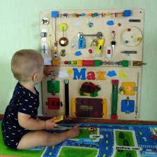 Personalized Busy Board Toddler Montessori Toy Baby Sensory Board Busy Baby Toy Montessori Toddler Activity Board 1st Birthday Gift Baby Toddler Activity Board Baby Sensory Board Montessori Toddler Activities