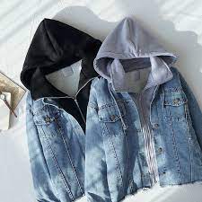 Womens denim jacket with hooded. Denim Jacket Jacket Hooded Jeans Jacket Women Fake Two Pieces Of Lambskin Jackets Long Sleeve Jeans Jacket Women Warm Coat Buy At The Price Of 32 07 In Aliexpress Com Imall Com