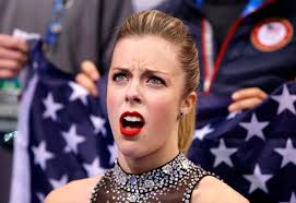 Ashley Wagner's Reaction to Olympic Skating Score