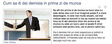 Demisia reprezinta o notificare din partea angajatului catre. Simona Tache Cum SÄƒ Å£i Dai Demisia In Prima Zi De MuncÄƒ Simona Tache