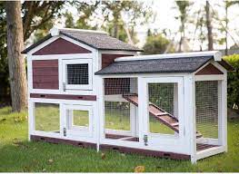 The petsfit rabbit hutch is well made as a durable and reliable rabbit hutch that is quite easy to assemble and will look great in the garden. Amazon Com Wood Rabbit Hutch Guinea Pig Coop Rabbit House For Small Animals With Ramp Removable Tray Run Area Outdoor Indoor Kitchen Dining