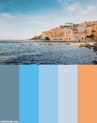 Pastel Colors In St Tropez Color Palette Color Palette St Tropez Colour Pallette