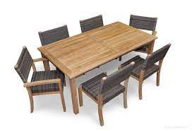However, choosing dining sets for the patio or the outdoors can be quite challenging. Teak Patio Dining Set For 6 Teak And Wicker Goldenteak