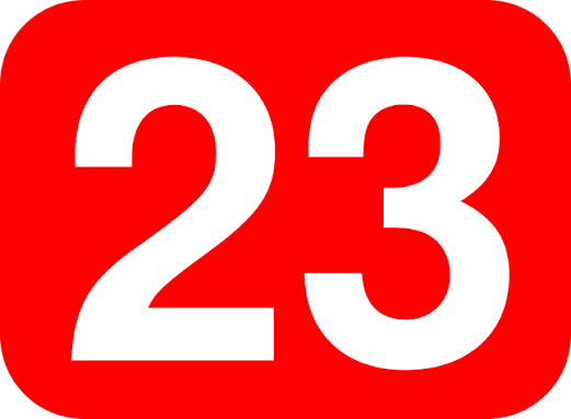 Download Number, 23, Rounded. Royalty-Free Vector Graphic - Pixabay