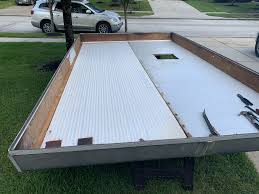 Then we used the same 50/50 mixture of mek and abs plastic pellets that we did for our roof repair. 1994 Jayco Eagle 1 Week Roof Rebuild Popupportal