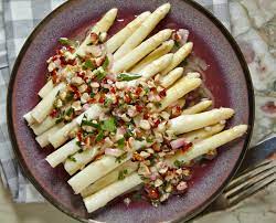 White Asparagus With Tarragon Dressing - Jamie Geller