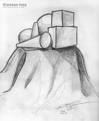 Pencil Drawings Still Life Sketch Drawing Simple Shapes Karsten Ivey Here is what i've learnt so far: pencil drawings still life sketch