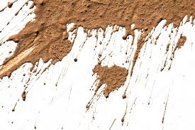 Splash of clay on white — Stock Photo © diogoppr #69748559