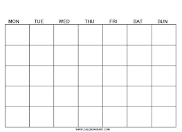 20 free printable blank calendar templates undated