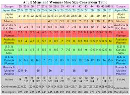 Shoe Size Conversion Chart Shoe Chart Shoe Size Shoe Size Conversion