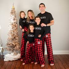 Black And White Plaid Pajamas Family Pin On Family Lifestyle