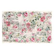 You can use one color, or you. Floral Wallpaper Decoupage Mulberry Paper Decoupage Paper Prima Marketing Re Design With Prima Decoupage Decor Mulberry Paper Strong Tissue For Decoupage