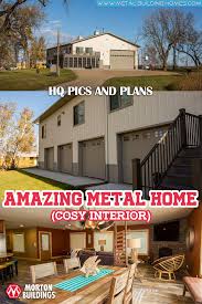Amazing Metal Home W Entertainment Room Metal Building Homes Metal Homes Building A House
