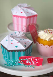 Download Printable Cupcake Boxes Diy Bakery Favor Boxes