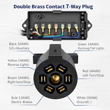 It shows the components of the circuit as simplified shapes, and the faculty and signal connections in the company of the devices. 7 Way Rv Plug Wire Diagram Wiring Diagram Networks