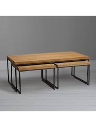 Functional and super stylish to enhance a compact space, our nest of tables is a perfect choice. John Lewis Partners Calia Coffee Table With Nest Of 2 Tables Oak