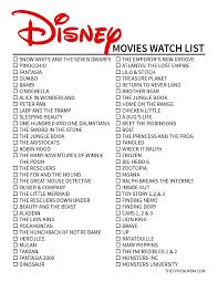 Wondering what movies will be on disney plus? 10 Must See Disney Movie Checklists Kittybabylove Com